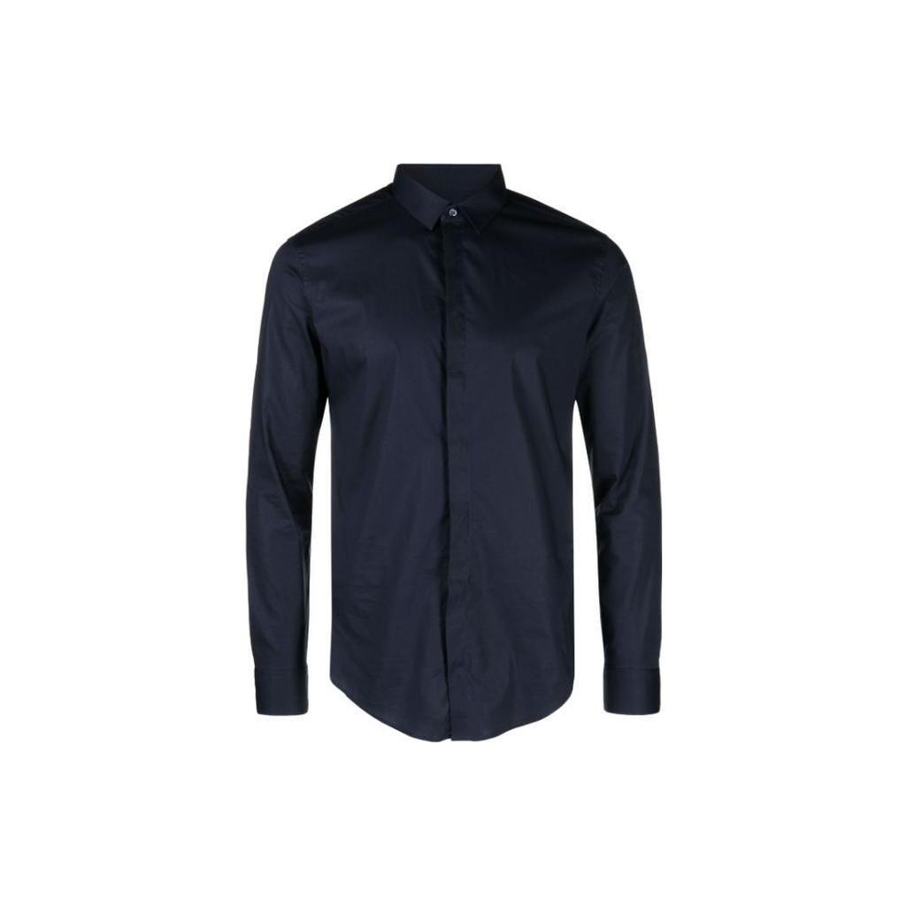 EMPORIO ARMANI Shirts Men's Blue Lapel Moderate Other 01CC20-01C68-1920