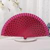 Flamenco Spanish Hand Fan Vintage Dots Pattern 23cm Elegant Wood Folding Fan for Dancing Performances Party Decoration