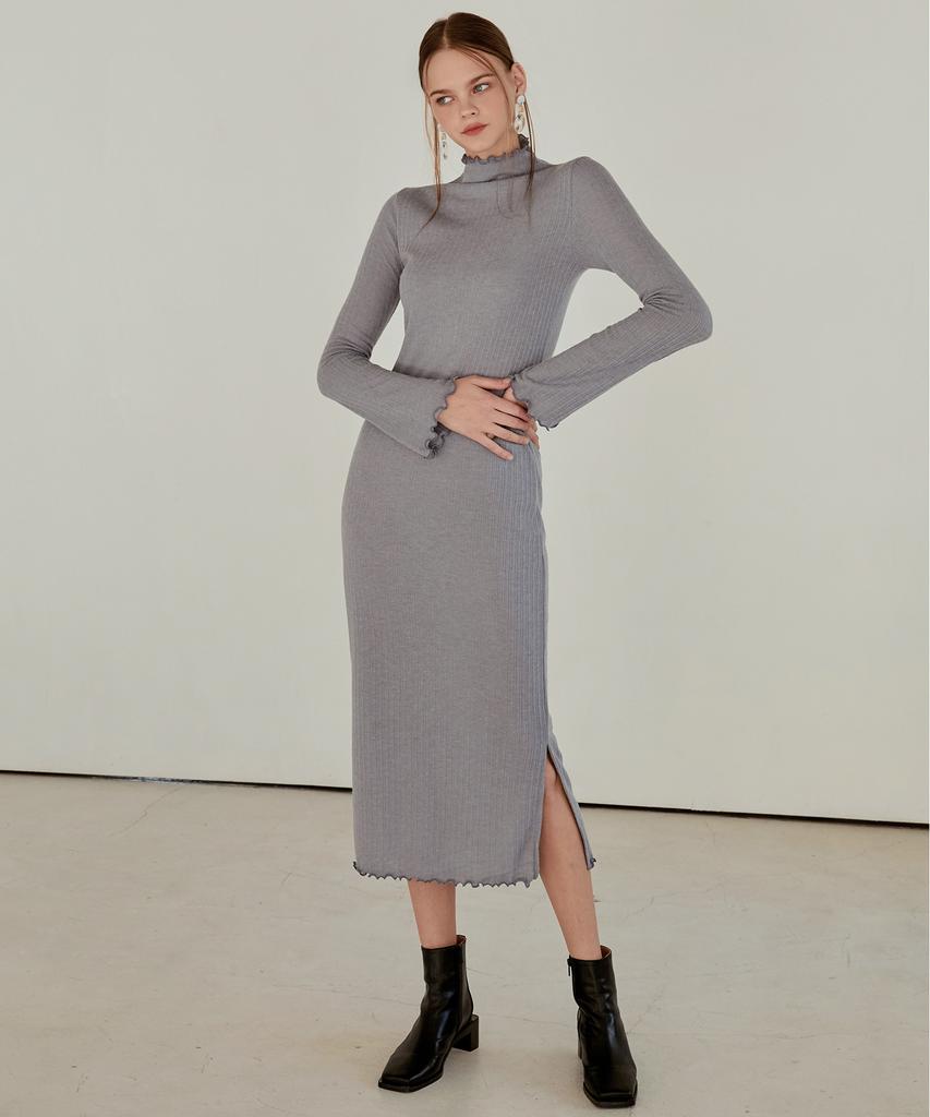 Etmont Layered Slim Long Dress Light Blue