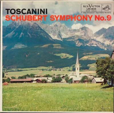 Disc LP ARTURO TOSCANINI, FRANZ SCHUBERT - Simfonia Nr. 9 LM1835 RCA Victor Roșu 1959 SUA Clasic Folosit
