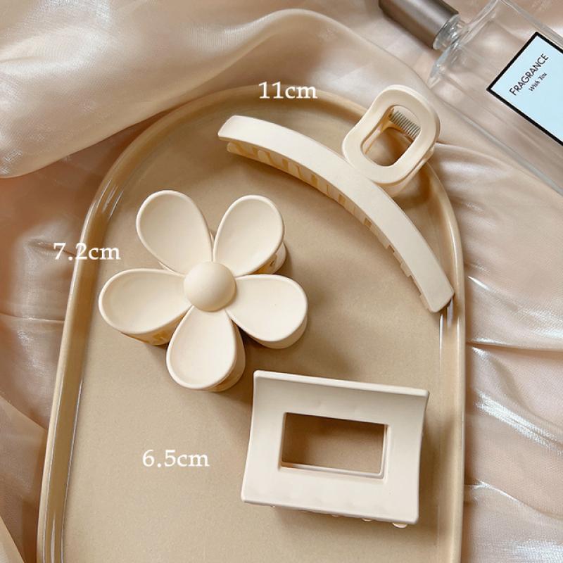 

10 ШТ Нова жіноча модна зажим-кіготь Кавова чорна акрилова велика заколка для волосся Корейська для дівчини Зажим-акула Головні убори Шпилька Аксесуари для волосся