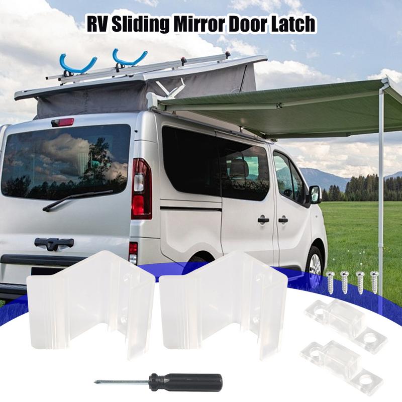 Closet Door Latch Mirrored Closet Catch Sliding Door Lock Shock Absorption Interior Hardware Safety Replacement Accessories For