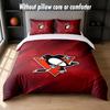 Pittsburgh Penguins Design Bed Bedding Set 1 Duvet Cover + 2 Pillowcases Soft Breathable Household Bed Linens