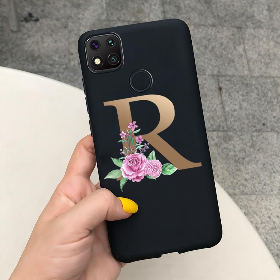 Luxury Letters Case For Xiaomi Redmi 9C 9 C NFC Case Shockproof Bumper Soft Phone Case For Redmi 9 9c 9a Redmi9A 9C 9 Back Cover