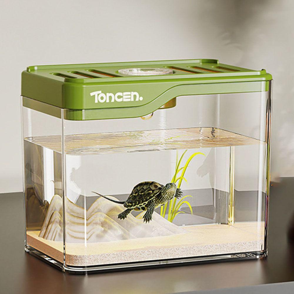 Clear Fish Tank Square Ecologicals Tank Durable Turtle Tank  Ornamental Fish Decor