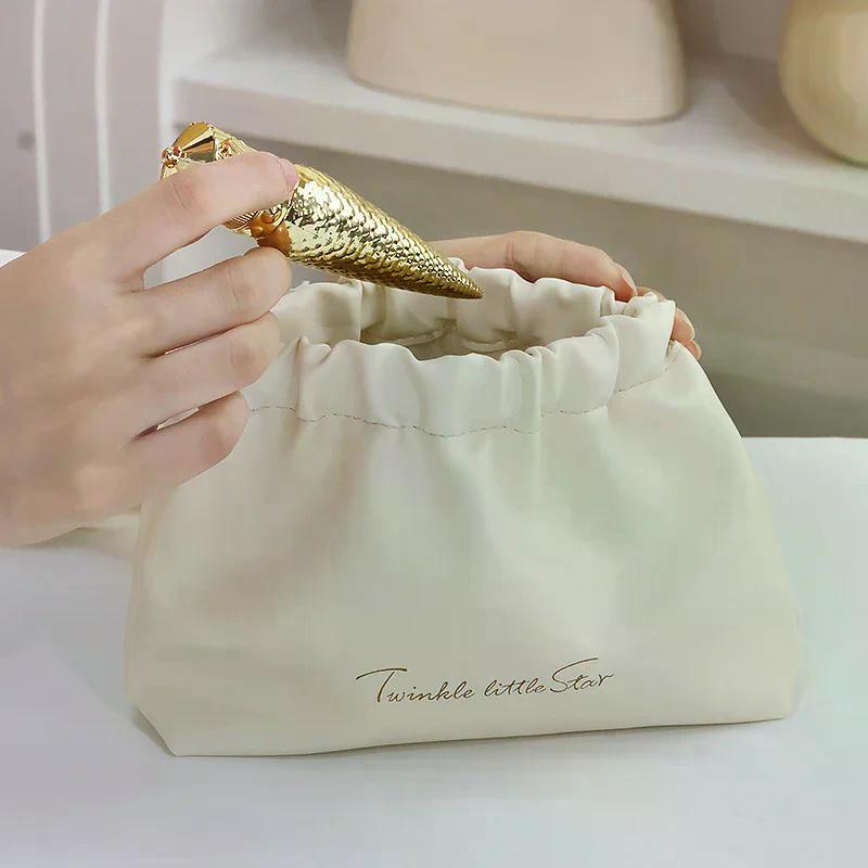 PU Simple Mini Lipstick Makeup Storage Bag Woman Key Jewelry Digital Organizer Portable Pouch Ladies Small Cosmetic Bags