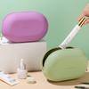Portable Large Capacity Silicone Cosmetic Bag Waterproof Zipper Closure Travel Storage Bag Dust-proof Soft Coin Purse Small Item