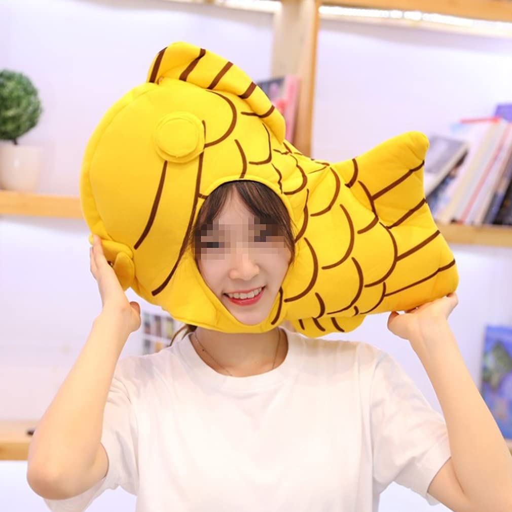 

Taiyaki Taiyaki Hat Головной убор Трансформация Хэллоуин Милый Косплей Вечеринка Головной убор Мягкая игрушка Kigurumi Taiyaki Taiyaki Takoyaki Мука Еда Событие Прилавок жёлтый