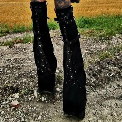 Girl Women Leg Sleeve Boot Cuff Cover Shoe Accessories Loose Dress Up Streetwear Thigh High Gothic