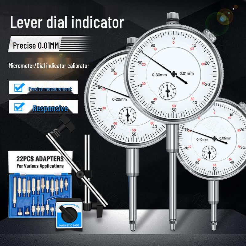 Precision Dial Indicator and Magnetic Base Set