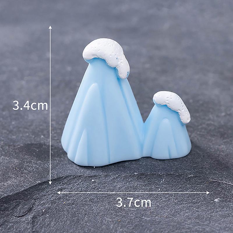

Mini Polar Bear Ornament Cartoon White Bear Micro Landscape Dollhouse Model Car Interior Home Desktop Decoration