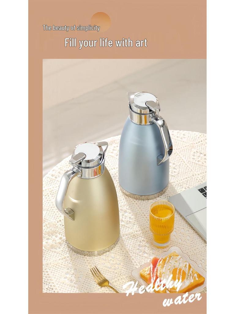 304 Stainless Steel Anti-Scald Insulated Kettle - Double-Layer Hot Water Bottle for Home & Commercial Use