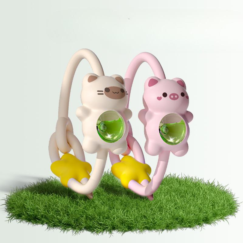 Kawaii Animal Shaped Essential Oil Diffuser Bracelet, Plant Extract Mosquito Repellent Wristband For Kids And Adults Outdoor