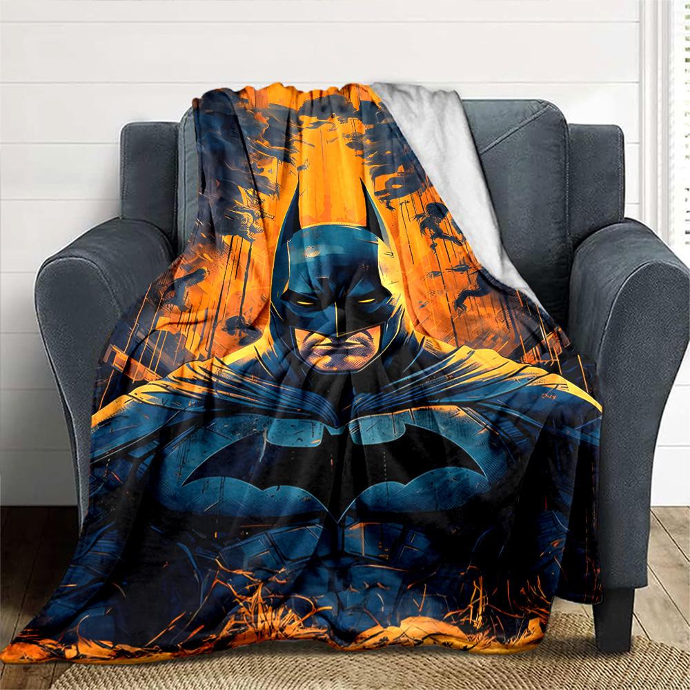 Dc Batman Blanket Soft Warm Cozy Great for Seaside Bedding Office All-Season Use Warmthful Decor Birthday Christmas Gift Blanket