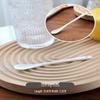 UOSO Pure White Ceramic Long-Handle Spoons