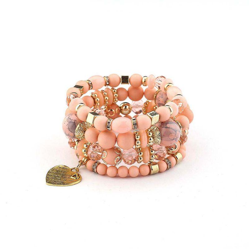 Multi-Layer Elastic Bracelet Fashion Wooden Bead