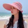 Summer Breathable Foldable Wide Brim Bucket Hat Empty Top Cap Panama Hat Sun Cap