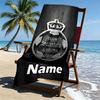 Custom Name Personalized Club Santos Laguna Print Beach Towel, for Trip Camping Beach Party Home Decor, Birthday Gift for Family & Friends