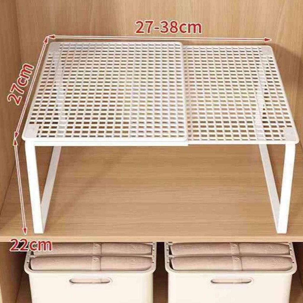 Adjustable Retractable Cabinet Shelf, Wardrobe & Shoe Cabinet Divider Board, Expandable Organizer for Home Storage