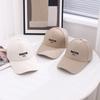 Deep Top Lengthened Along Embroidered Letters Baseball Cap Women'S Spring And Summer Versatile Face Small Wide Brim Peaked Cap Men