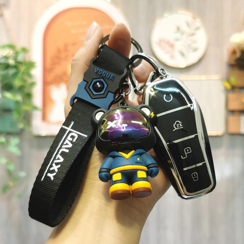 Car Key Cover for BYD Models: Qin Plus, DMI, Dolphin, Song Plus/Pro, Han EV, Tang, Yuan - Unisex