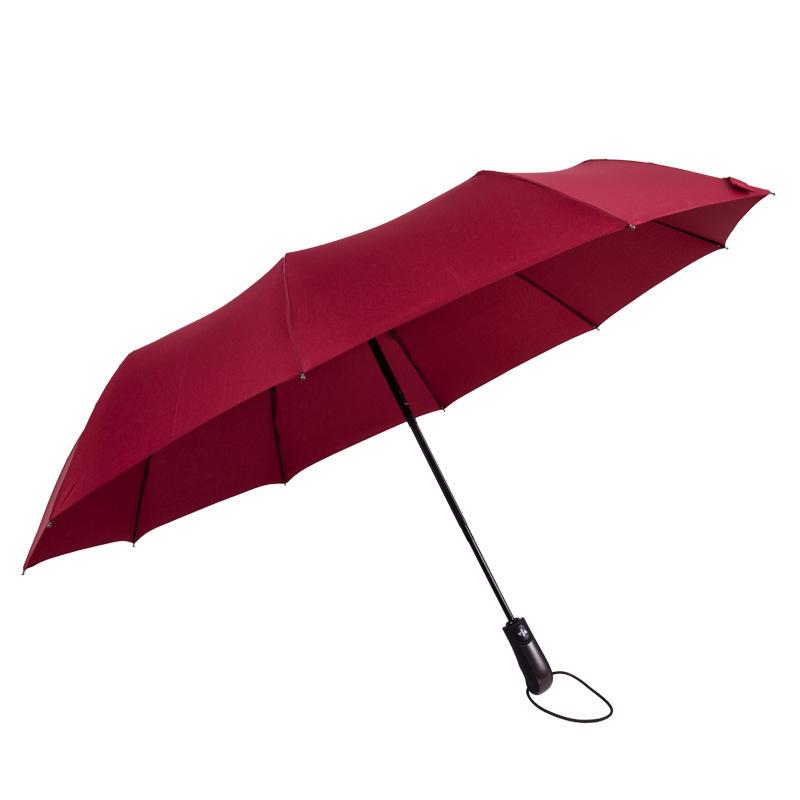 Umbrella Folded Sunshine Rain Three-fold Gift Umbrella Reinforced Wind-resistant Vinyl Sunscreen Parasol