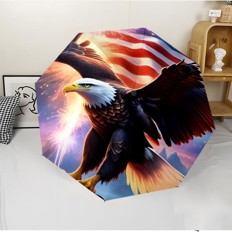 Eagle Fashionable Automatic Opening/Closing Folding Umbrella. Portable and Foldable, Ideal for Gift, Travel, and Daily Use.