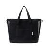 Hand-held Beach Tote Bag Drawstring Cosmetic Organizer Case Durable Mesh Shower Bag  Men/women