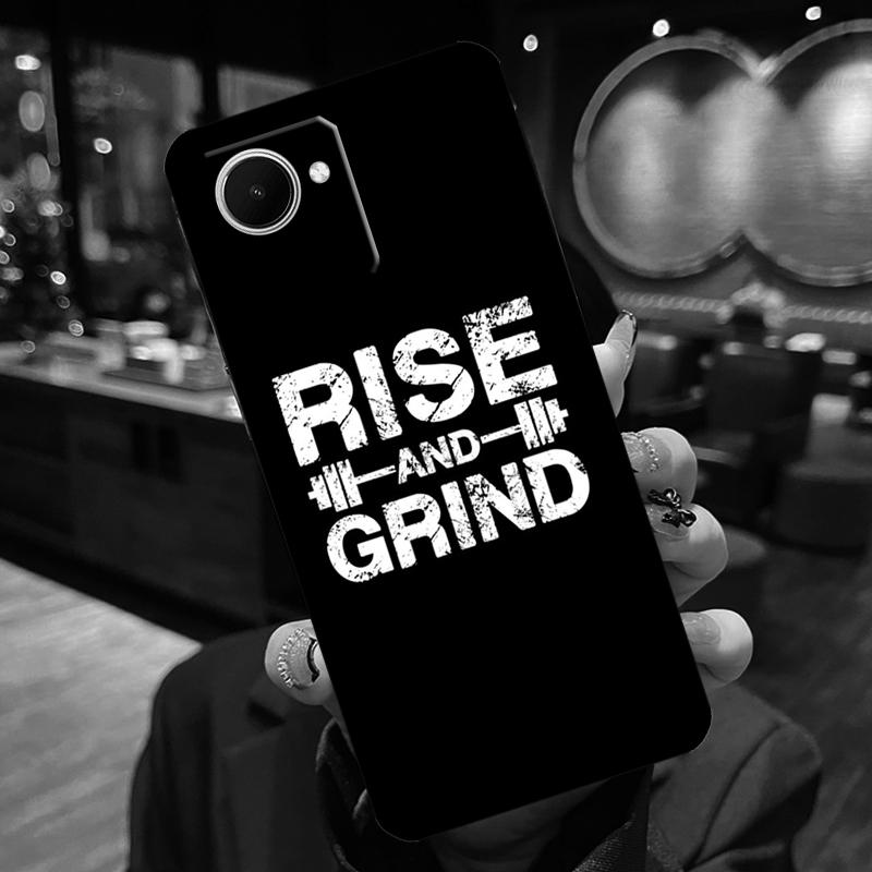 Bodybuilding Gym Fitness Case For Realme 13 Pro Plus 12 11 14 15 GT6 GT7 Pro C15 C35 C53 C55 C61 C63 C65 C67 C71 C75