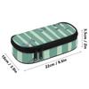 Pen Case Casual 300D Polyester Zip Around Closure with Mesh Divider Pen Holders and Spacious Main Compartment for Daily School Use