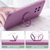 Силіконовий чохол Ring Holder для Huawei P50 P40 P30 P20 Lite Mate 40 30 50 70 Honor 20 Pro Strap Soft Liquid Cover