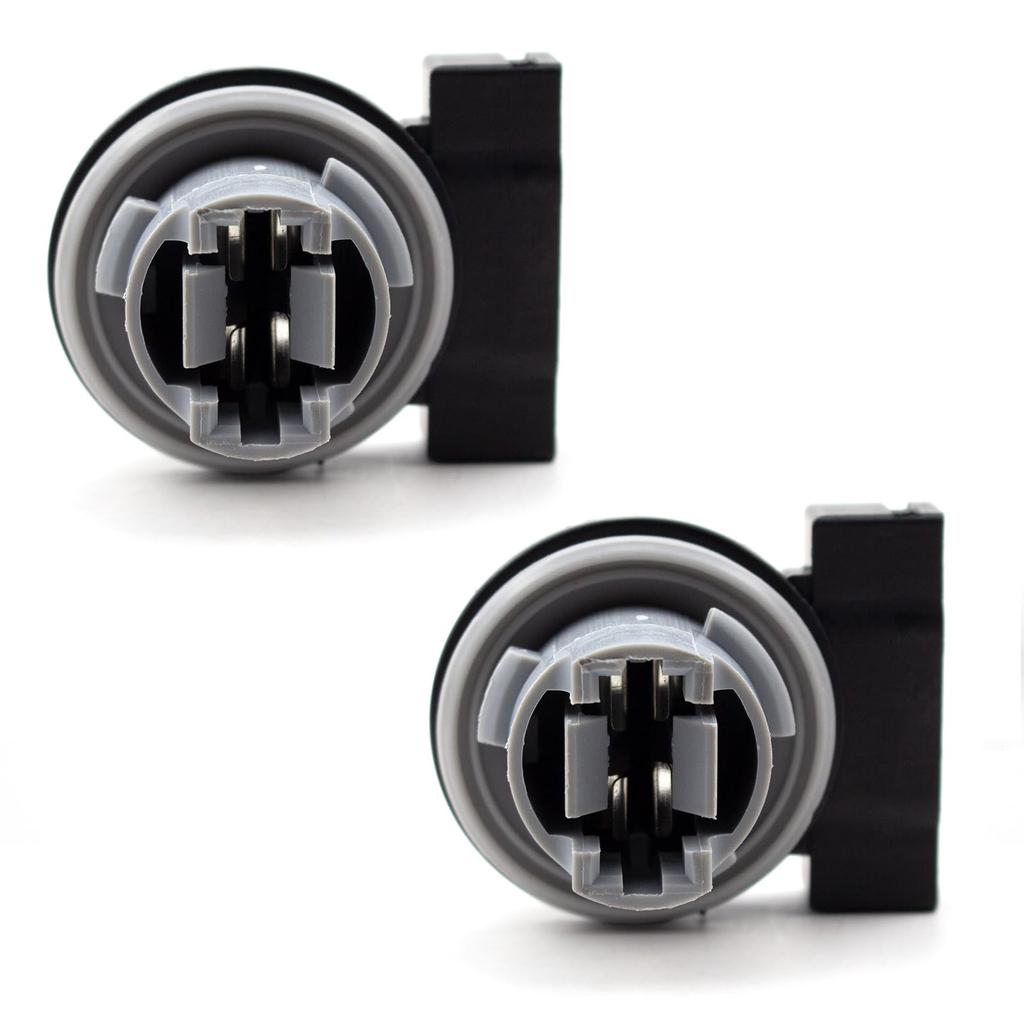 Matirron 2pcs Gray ABS Clip On DC Car Turn Signal Socket OEM# 68060366AA