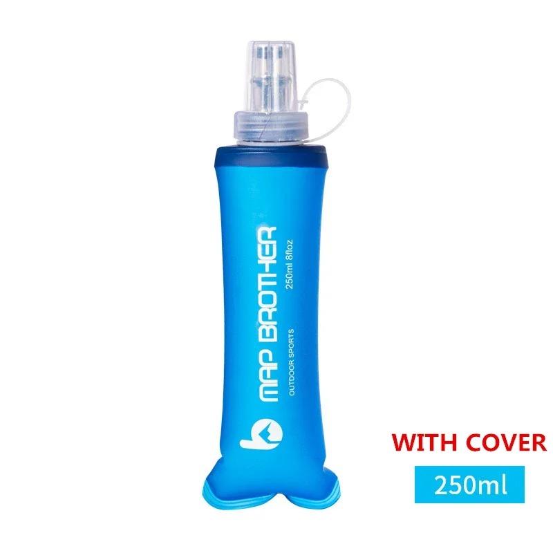 Outdoor Collapsible Soft Water Bottle 250ml 500ml for Running, Hiking, Cycling and Rock Climbing Drinking Sports