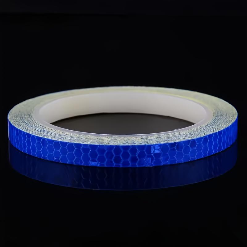 8 Meter Auto Reflektierende Streifen Aufkleber Klebeband für Motorrad Fahrrad Karosserie Felge Rad Streifenband Dekorativer Reflektor Blau/Rot/Gelb