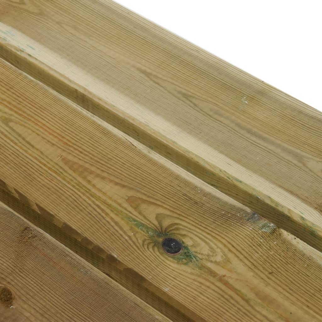 Garden Bench 220 cm Solid Pine Wood Impregnated