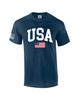 USA Amerikanische Flagge T-Shirt 4. Juli Unabhängigkeitstag Kurzarm T-Shirt