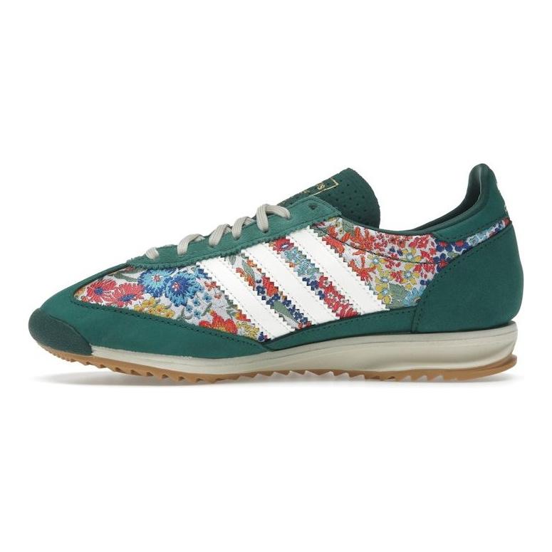 Liberty London x adidas SL72 OG Ricamo Floreale Sneakers da Donna Verde Verde Collegiale Bianco Panna JH7226