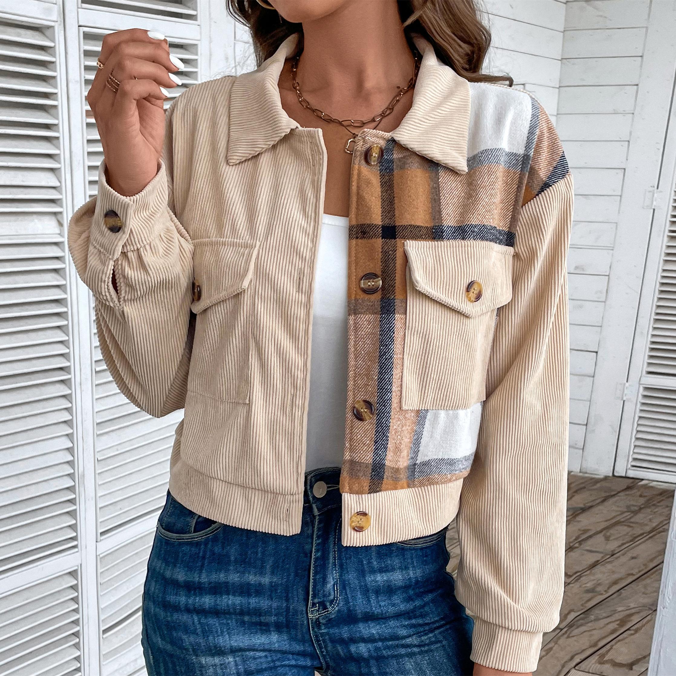 

Женская мода, повседневная весенне-осенняя цветная рубашка с принтом поло с длинным рукавом, блузки и рубашки, верхняя куртка XL хаки