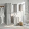 Bathroom Cabinet Set 5 pcs Grey Sonoma 53 x 15.5 x 70 cm