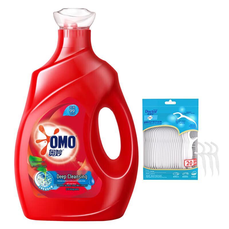 Dr. Tooth Dental Floss Sticks  OMO Laundry Detergent Bundle