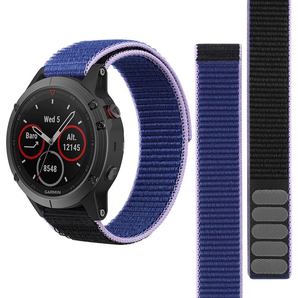 22mm Hook Loop Nylon Strap Watchband For Garmin Fenix 7 Pro 6 Pro 5 Plus Forerunner 965 955 945 935 265 255 Epix Pro 2 Bracelet