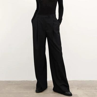Summer High Waist Straight Loose Casual Pants Fashion Autumn French Loose Trousers Suit Pants For Women Joggers Pantalon 28678