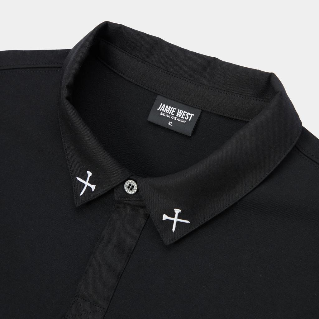 Jeimiweseuteu Squad Point Collar T-Shirt (Black)