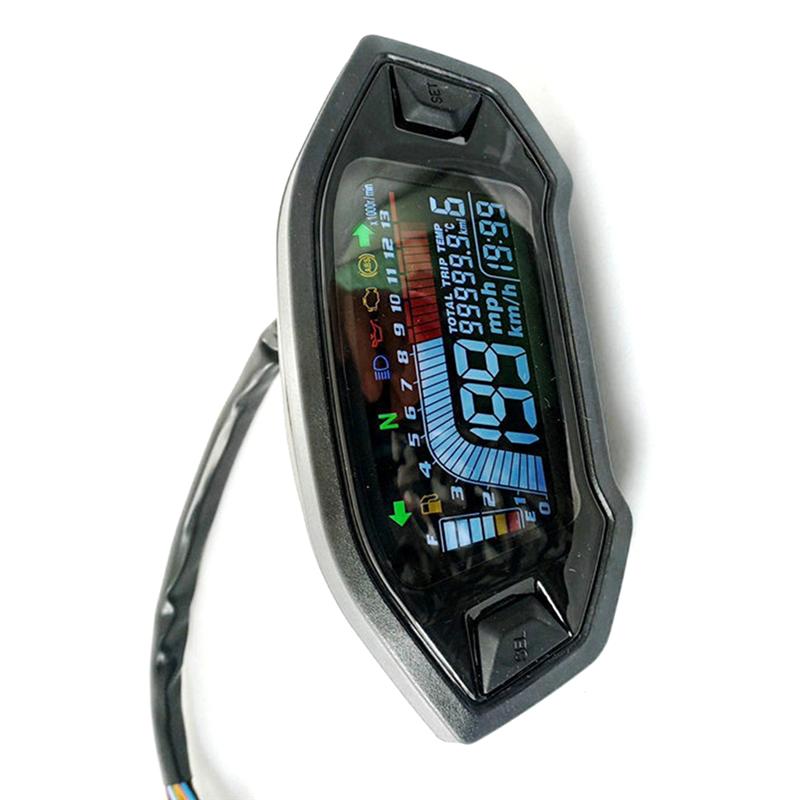 Durable-Universal Motorcycle Modification Parts trument Panel LCD High-Definition Odometer, Speedometer, Tachometer