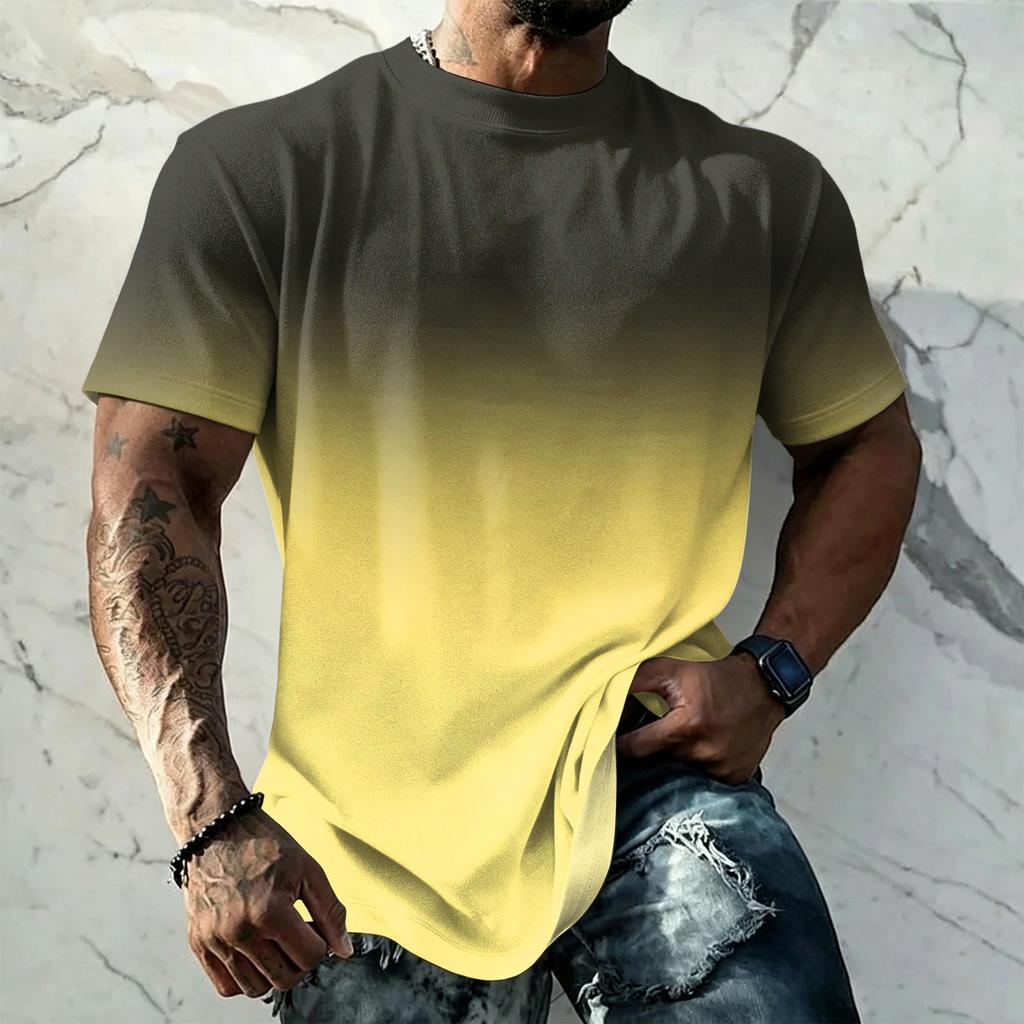 Men's Vintage Short Sleeve T Shirt Loose Fit Breathable Summer Sports Streetwear Casual Everyday Top