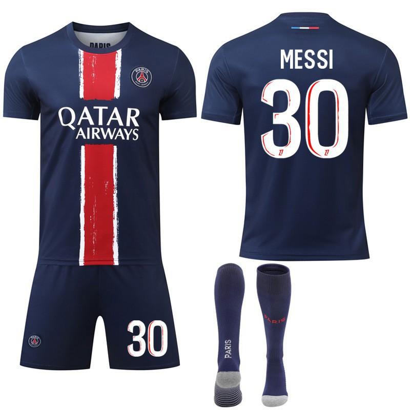 2425 Paříž Domácí dresová sada č.. 7 Mbappe 10 Dembele 30 Fotbalový dres Ligue 1 Sportovní oblečení