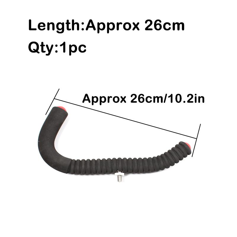 

1 шт. инструмент для ловли карпа, изогнутая подставка для удилища 26 см/36 см с 3/8″ BSF Alu Alloy Ripple EVA для защиты аксессуаров для удилища