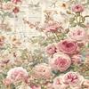 Elegant Vintage Roses and Floral Pattern Waterproof Shower Curtain – Perfect for Adding a Romantic Touch To Your Bathroom Decor