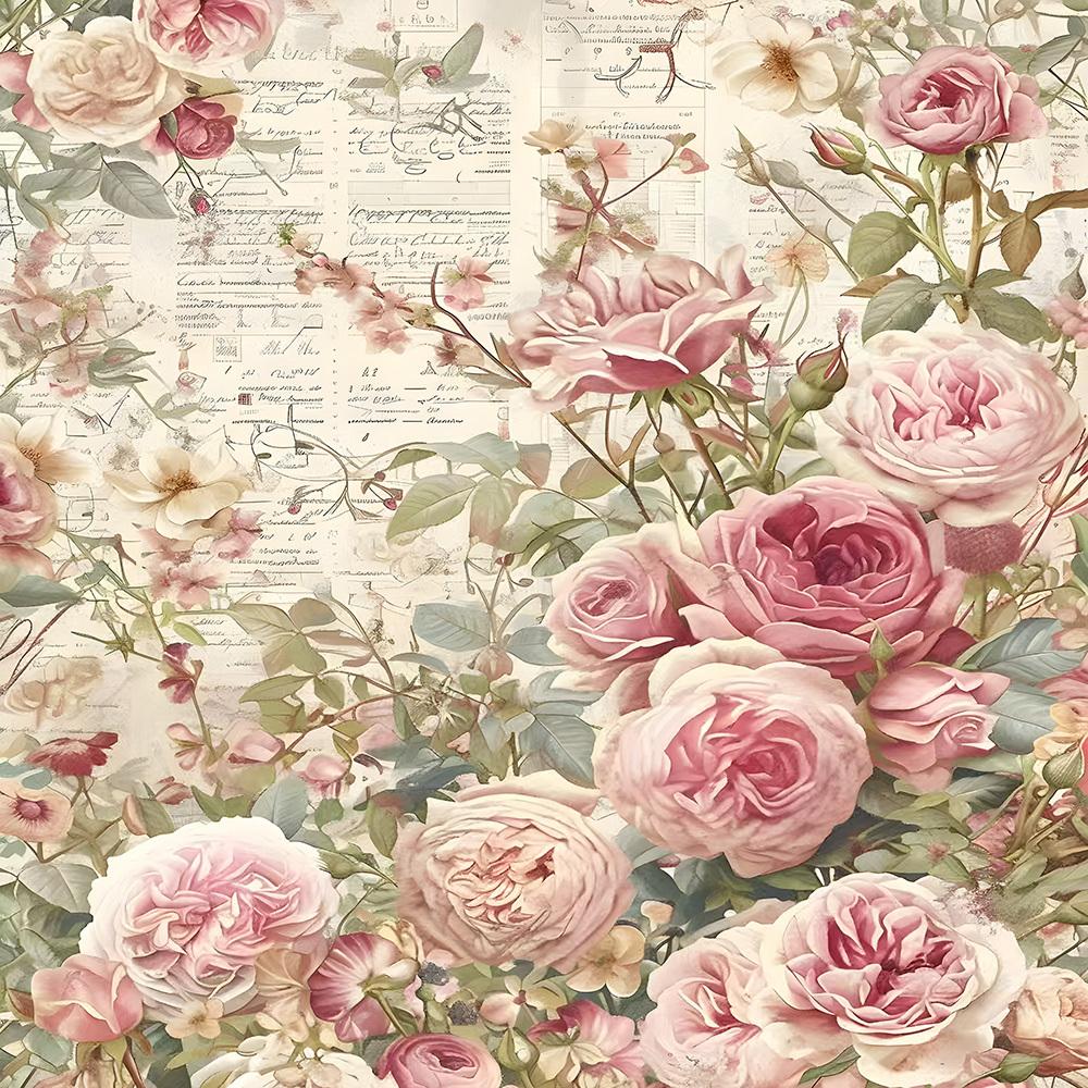 Elegant Vintage Roses and Floral Pattern Waterproof Shower Curtain – Perfect for Adding a Romantic Touch To Your Bathroom Decor