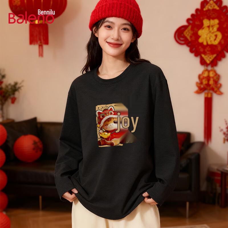 Baleno Women s Graphic Cotton Long Sleeve T-Shirt M